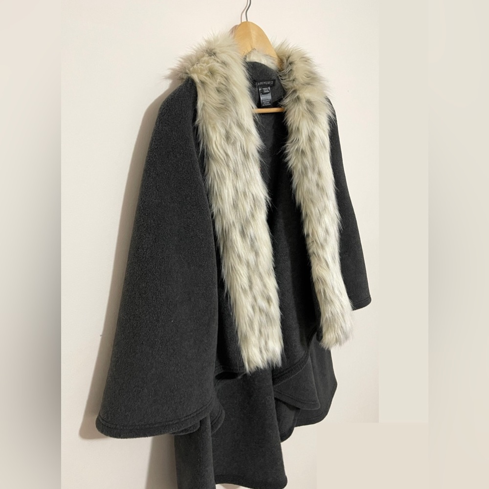 Parkhurst  | Brand New with Tags | Charcoal Cape / Shawl
